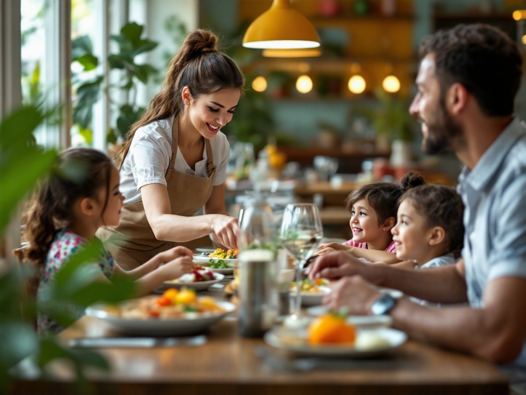Restaurant social media page on a smartphone