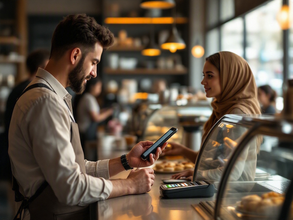 Modern restaurant interior in Dubai's Business Bay