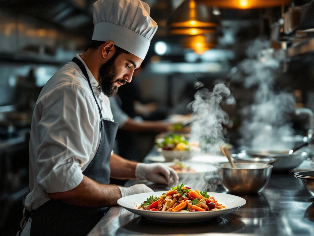 Modern restaurant interior in Dubai's Business Bay
